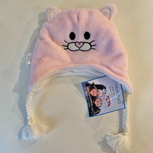 NWT Flapjack Kids Reversible Winter Hat (Cat/llama)